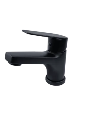 Mezcladora monomando baja Berlin Lever - Negro Mate