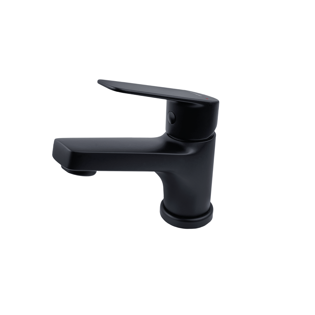 Mezcladora monomando baja Berlin Lever - Negro Mate