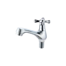 Llave para lavamanos pomo Cruz oval