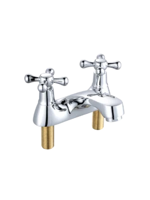 Mezcladora para lavamanos manija Cruz oval - Cromado