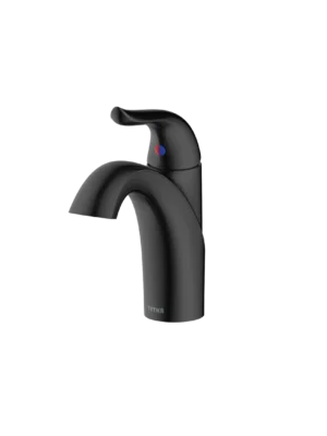 Mezcladora monomando de lavamanos Eros baja - Negro Mate