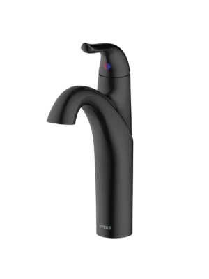 Mezcladora monomando de lavamanos manija Eros alta - Negro Mate