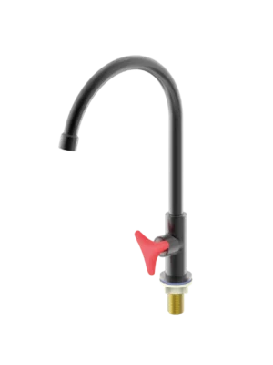 Llave para cocina plus de mesa – Pomo Trinity - Negro Mate