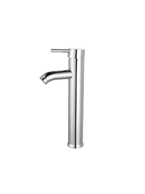 Mezcladora monomando de lavamanos manija Round lever alta - Cromado