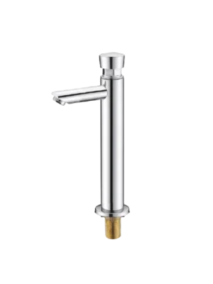 Llave temporizada alta para lavamanos - Cromado