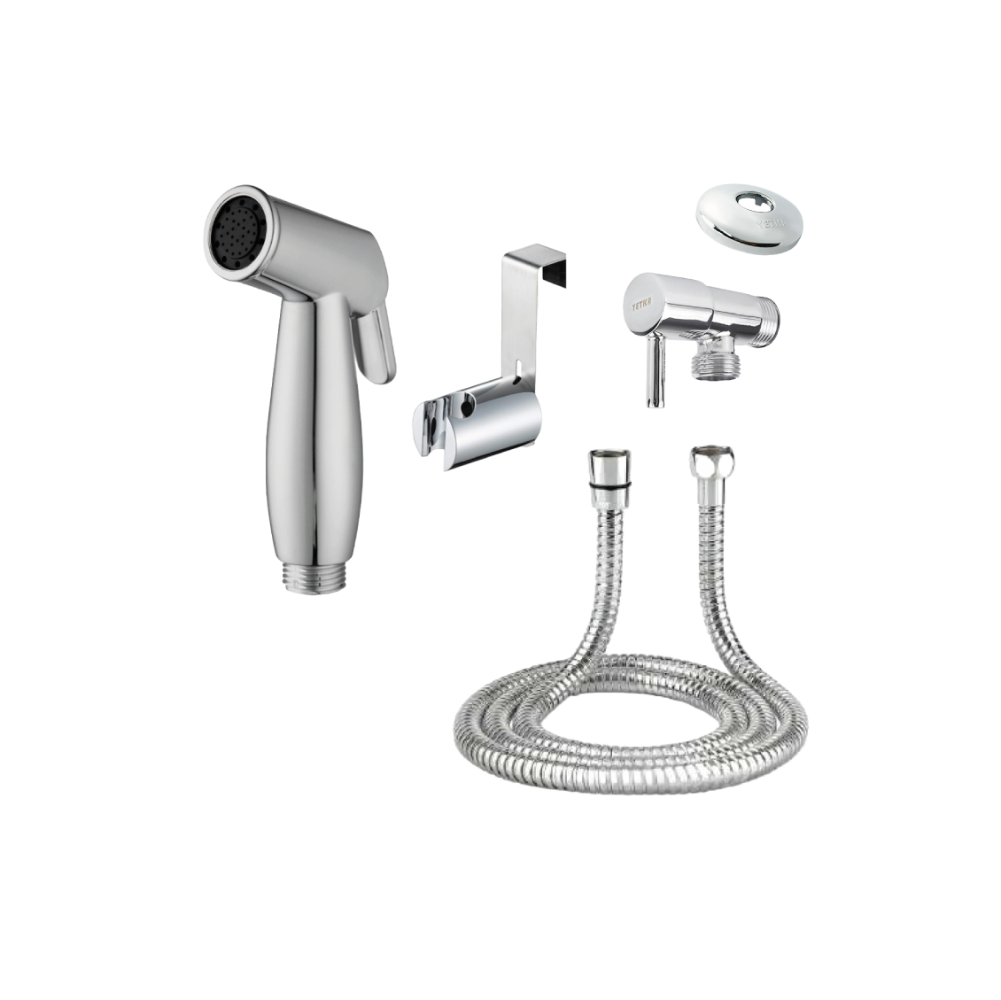 Kit ducha higiénica – pistola + llave divisora 1.2 m