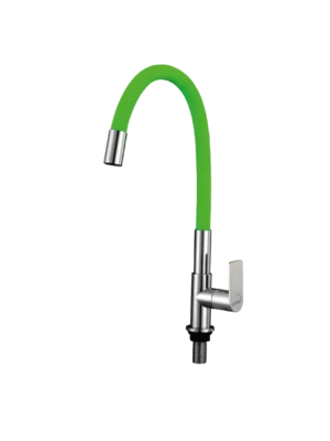llave cocina mesa cromado verde