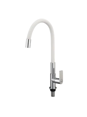 llave cocina mesa cromado blanco