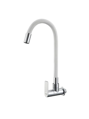 llave cocina pared cromado blanco