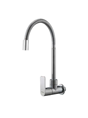 llave cocina pared cromado