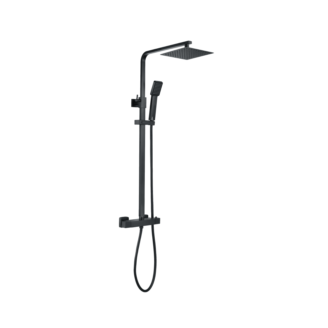 Mezcladora termostática de ducha Edge - Negro Mate