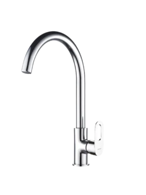 Mezcladora monomando de cocina manija Naxos cromada