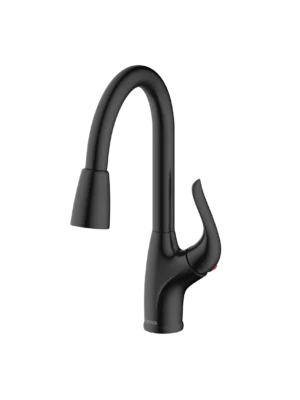 Mezcladora monomando de cocina Eros - Negro Mate