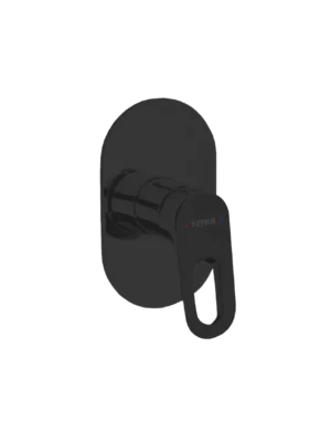 Mezcladora monomando de ducha Naxos Lever - Negro Mate