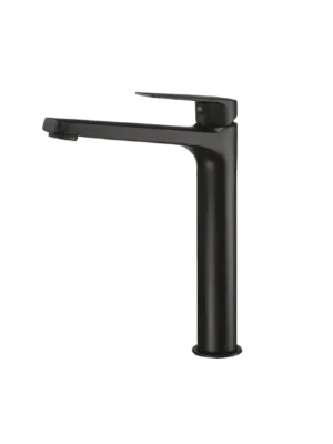 Mezcladora monomando de lavamanos manija Berlín alta - Negro Mate