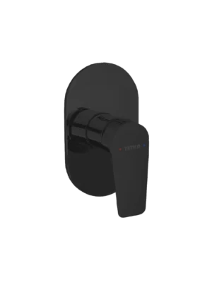 Mezcladora monomando de ducha Berlín Lever - Negro Mate