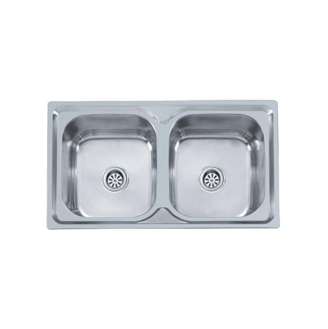 Fregadero doble 80×50 brillo