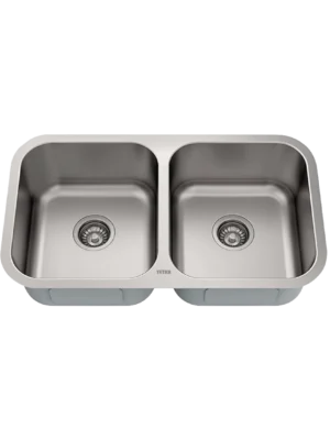 Fregadero doble 82×46 satinado