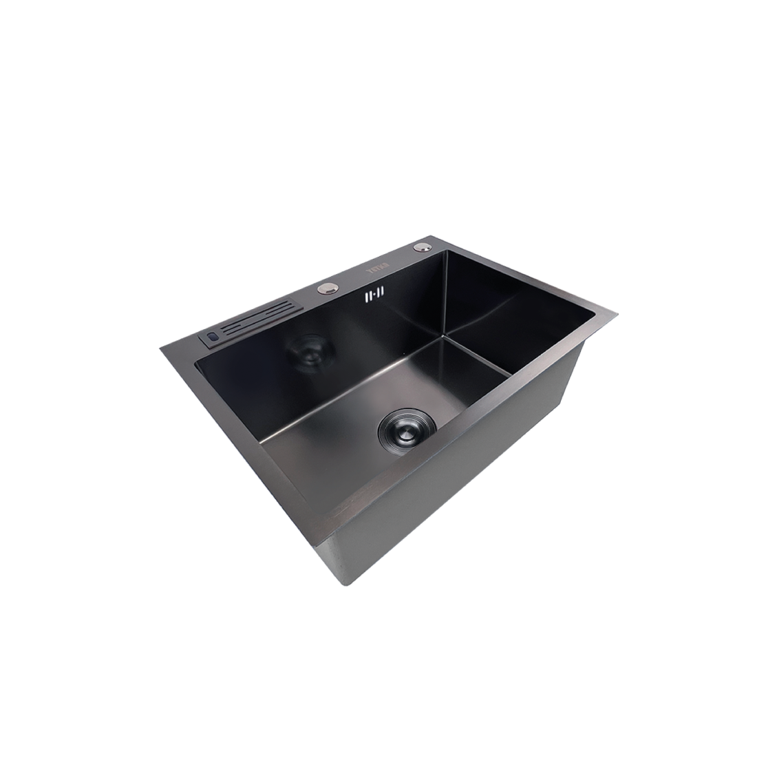 Fregadero de un pozo 60x45 cm - Negro