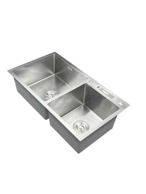 Fregadero – doble pozo 82×45 - Satinado