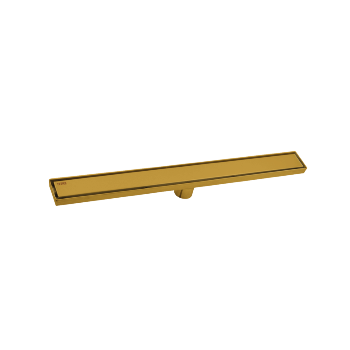 Rejilla lineal inoxidable lisa/empotrada 2 en 1 dorada