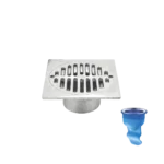 Rejilla cuadrada de aluminio 75 mm - Con diafragma anti-olor