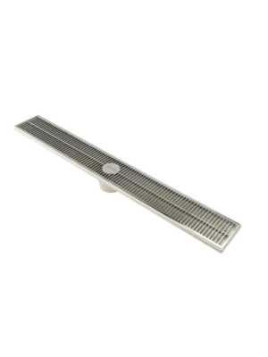 Rejilla lineal de PVC cromada - 30cm