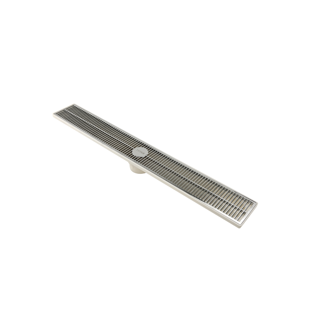 Rejilla lineal de PVC cromada