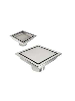 Rejilla cuadrada inoxidable 2 en 1 11×11 cm - Mate