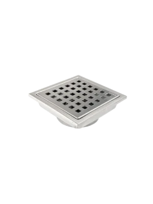 Rejilla cuadrada inoxidable 11×11 cm × 75 mm diseño Cuadrados - Cepillado