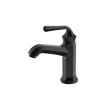 Mezcladora monomando lavamanos Hexa Bajo - Negro Mate