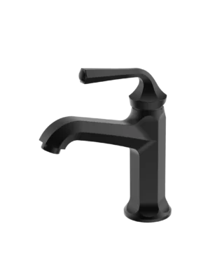 Mezcladora monomando lavamanos Hexa Bajo - Negro Mate