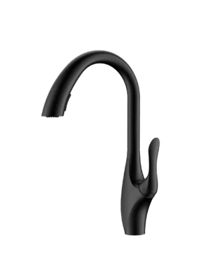 Mezcladora monomando de cocina Sirocco - Negro Mate