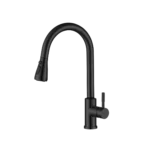 Mezcladora monomando de cocina Eos - Negro Mate