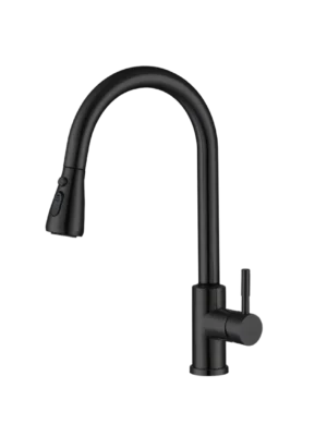 Mezcladora monomando de cocina Eos - Negro Mate