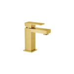 Mezcladora monomando de lavamanos Monviso baja - Dorado