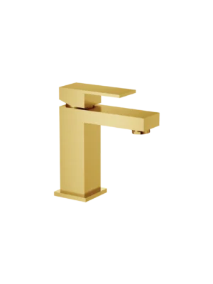 Mezcladora monomando de lavamanos Monviso baja - Dorado