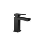 Mezcladora monomando de lavamanos Monviso baja - Negro Mate