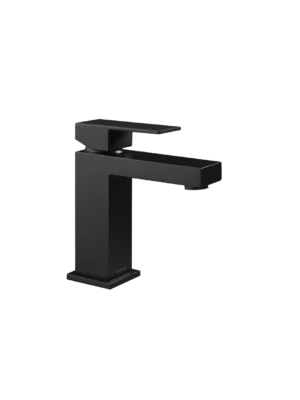 Mezcladora monomando de lavamanos Monviso baja - Negro Mate