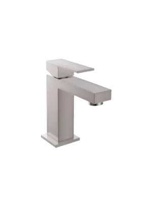 Mezcladora monomando de lavamanos Monviso baja - Satinado