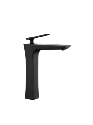 Mezcladora monomando de lavamanos Olympus alta - Negro Mate