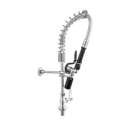 Llave de cocina industrial de mesa pico flex prelavado alta presión