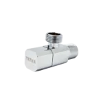 Llave de paso angular 1/2" x 1/2" 1/4 de vuelta - Cromado