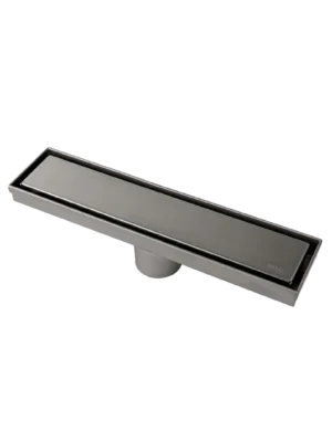 Rejilla lineal inoxidable lisa/empotrada 2 en 1 - 30cm