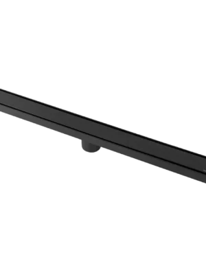 Rejilla Lineal de Piso Inox Lisa Empotrable 2en1 60 cm - Super pesada - Negro Mate
