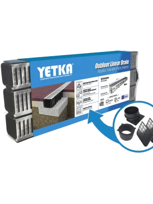 Kit Rejilla de Exterior con Tapa de Acero Galvanizado – 3 metros - Kit Completo