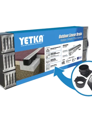 Rejilla de Exterior con Tapa de Acero Galvanizado - Kit 3 metros