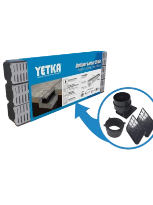 Kit Rejilla de Exterior con Tapa de Plástico – 3 metros - Kit Completo