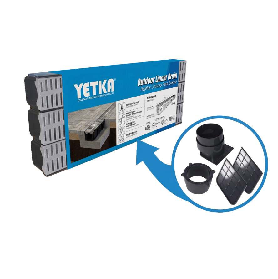 Kit Rejilla de Exterior con Tapa de Plástico – 3 metros