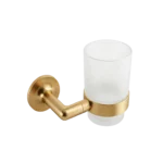 Portacepillos con Vaso de Vidrio Serie 227 - Dorado